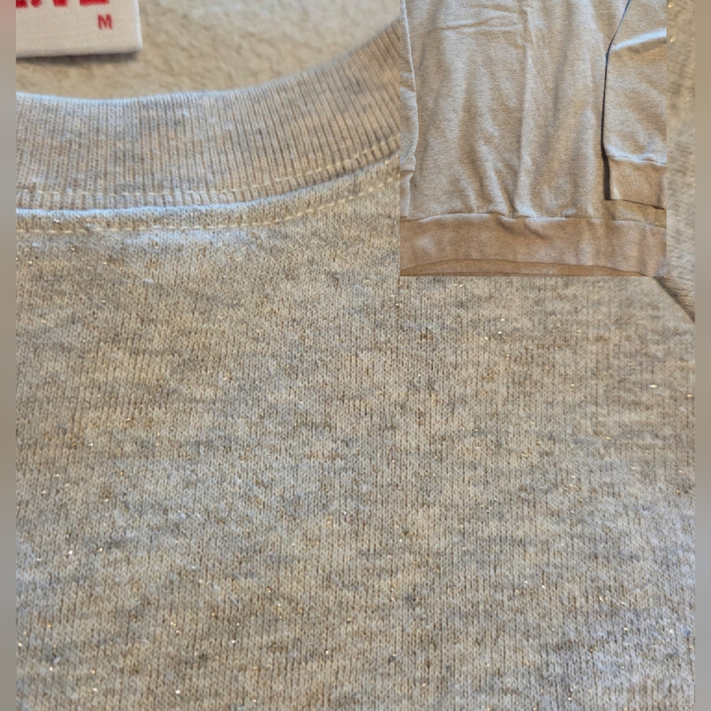 Lacoste Live Gold Shimmer Gray Sweatshirt